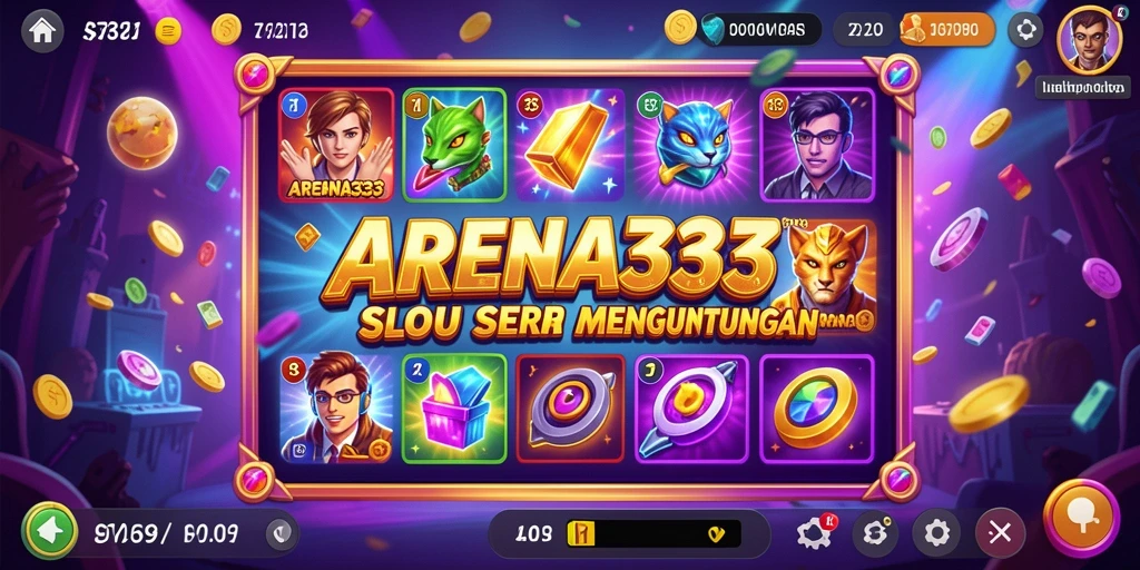 Screenshot ARENA333 menampilkan gameplay slot yang memukau.