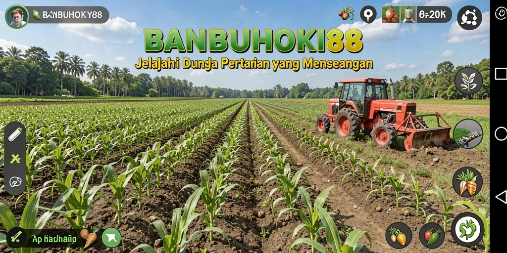 Tampilan menarik dari gameplay pertanian di BANBUHOKI88.