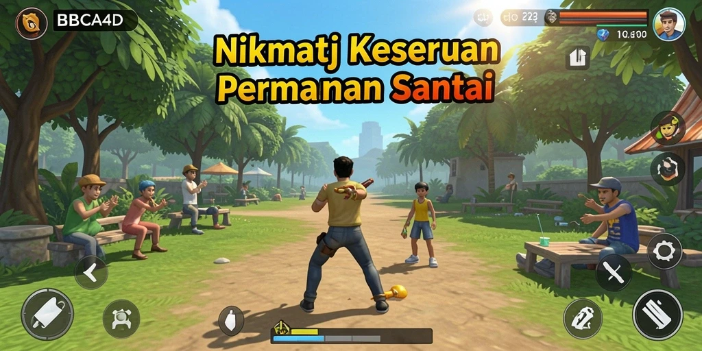 Tampilan gameplay seru dan menghibur dari BBCA4D.