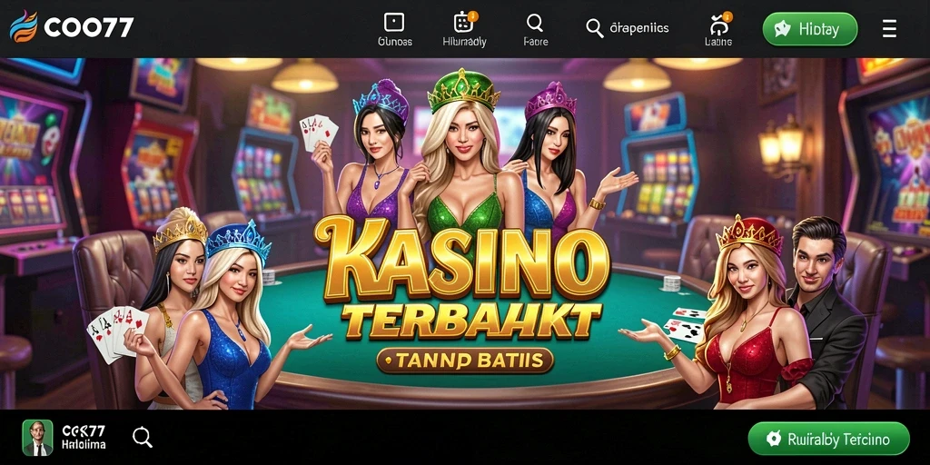 Tampilan menarik dari gameplay Kasino COO77 yang memukau.