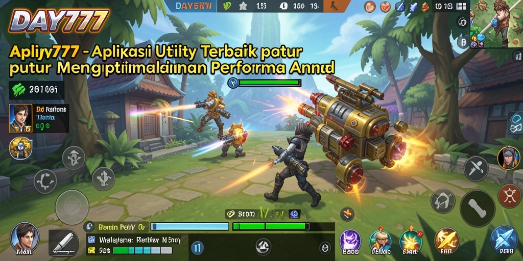Tampilan antarmuka aplikasi DAY777 yang intuitif dan mudah digunakan.