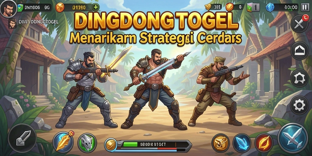 Tampilan gameplay DINGDONGTOGEL dengan strategi menara pertahanan yang menegangkan.