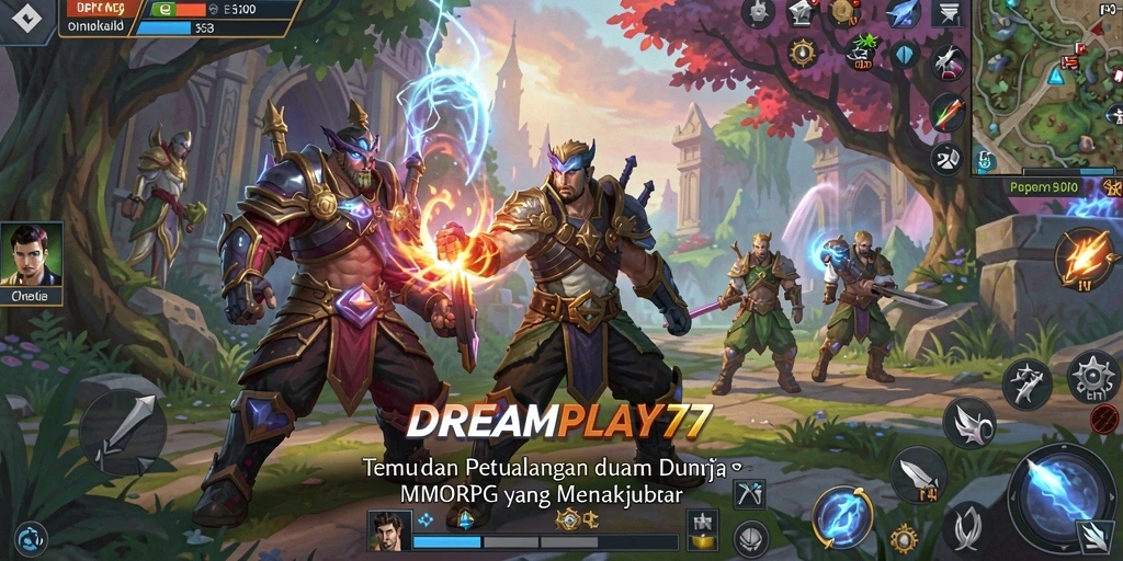 Gameplay MMORPG yang menakjubkan di DREAMPLAY77.