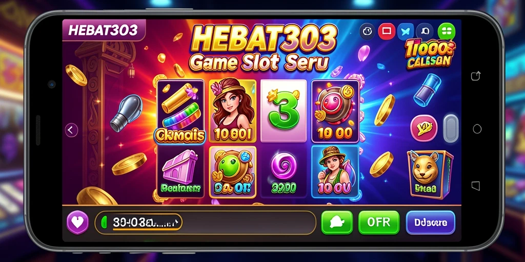Tampilan gameplay HEBAT303 yang mendebarkan dengan simbol yang menarik.