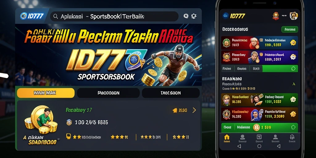 Tampilan antarmuka pengguna yang menarik dengan pilihan olahraga lengkap.