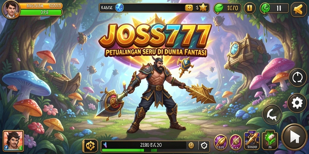 Tampilan gameplay JOSS777 yang menegangkan dan seru.