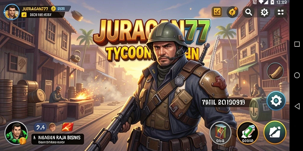 Tampilan gameplay menarik JURAGAN77 yang menunjukkan pengelolaan bisnis.