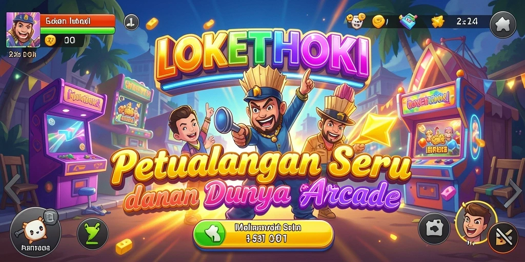 Tangkapan layar menampilkan gameplay seru LOKETHOKI di level menantang.