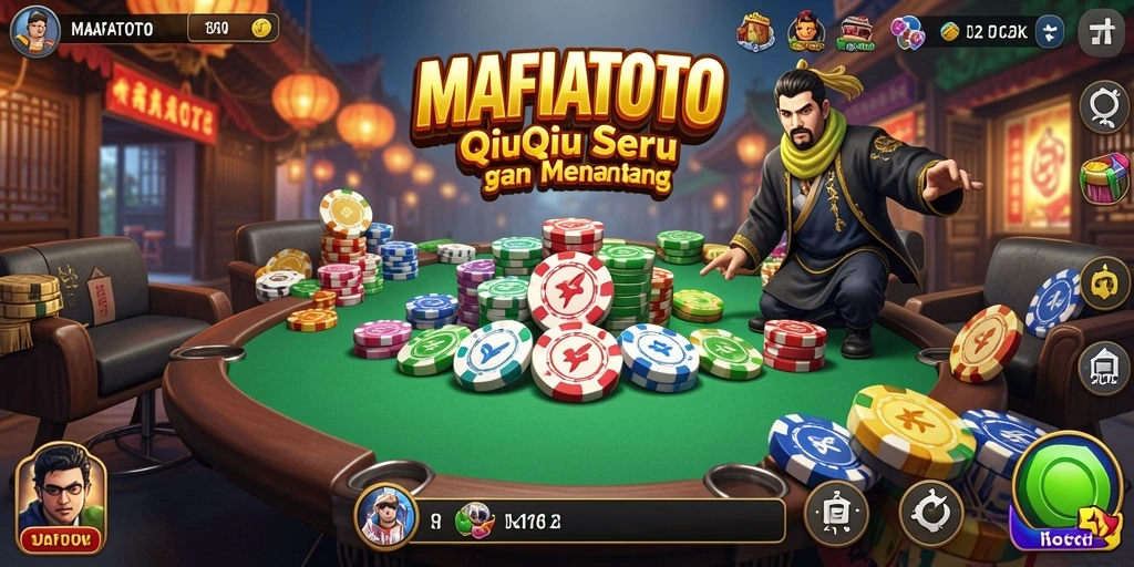 Tampilan gameplay seru dalam MAFIATOTO saat bermain QiuQiu.