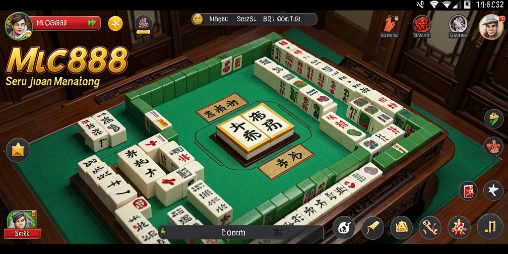 Tangkapan layar dari gameplay menarik di MC888 Mahjong.