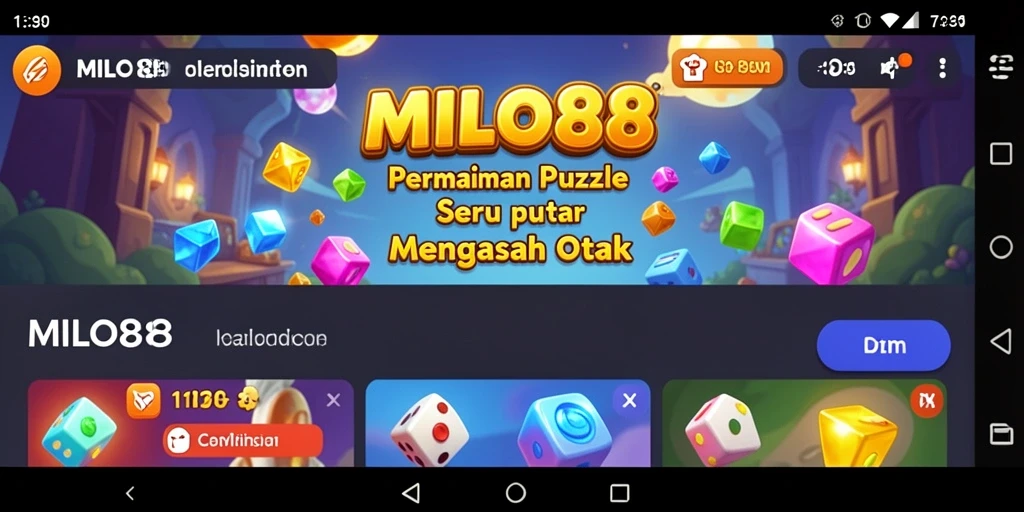 Screenshot utama MILO88 dengan gameplaynya yang menantang dan menyenangkan.