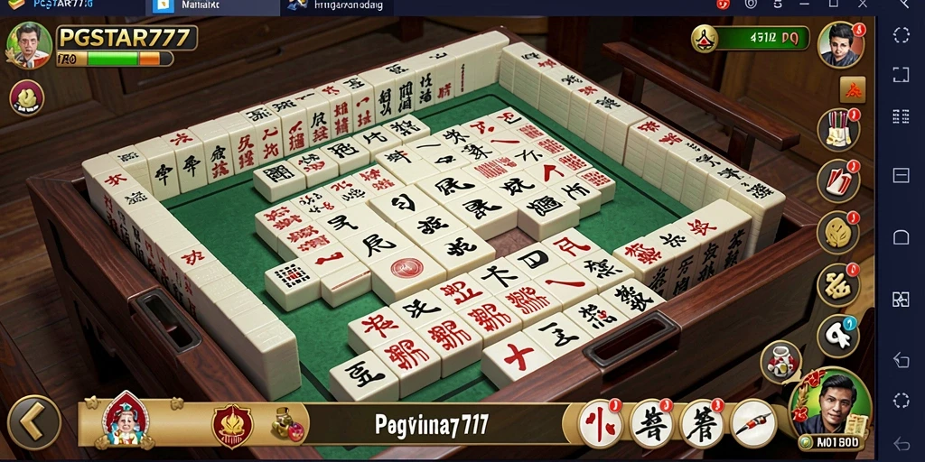 Screenshot PGSTAR777 menampilkan serunya gameplay Mahjong.