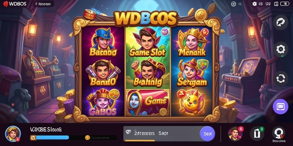 Screenshot gameplay WDBOS menampilkan suasana seru permainan Slot.